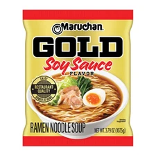 Maruchan Gold Soy Sauce Craft Ramen Noodles, 3.79 Oz, Pack of 5