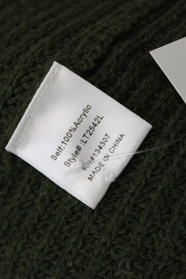 Cárdigan suéter verde con botones de manga larga Line And Dot para mujer talla mediana Foto 4 de 4