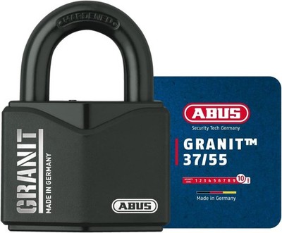 Abus Vorhangschloss GRANIT 37/55 - inkl. 2 Schlüssel - mit CodeKarte