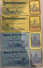 United States House of Representatives & Senate Admissions ticket 110th Congress