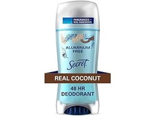Secret Aluminum Free Deodorant for Women, Coconut, 2.4 oz