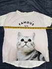 ZARA GIRLS T-SHIRT sz 9/10 CAT KITTY FAMOUS on THE INTERNET top t-shirt blouse — photo 2