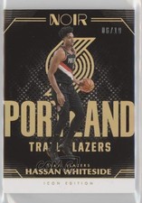 2019-20 Panini Noir Icon Edition Holo Gold 6/10 Hassan Whiteside #122 0r5l