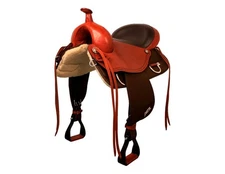Abetta Western Saddle Crossover Trail Ready Leather Pecan 20707