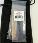 GENUINE OMEGA WATCH STRAP LEATHER BLUE 032CUZ007419 18MM RRP £370