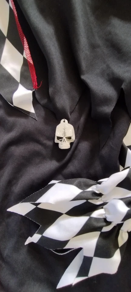 CALIF COSTUMES  JESTER/CLOWN/MIME HALLOWEEN COSTUME BLACK/WHITE CHILD M - Image 4 of 4