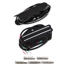 FLEOR JM Vintage Style Guitar Black Alnico 5 Single Coil Neck&Bridge Pickups Set