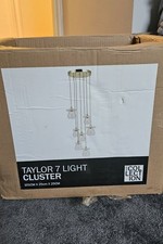 Debenhams Taylor 7 Light Cluster  - Gold