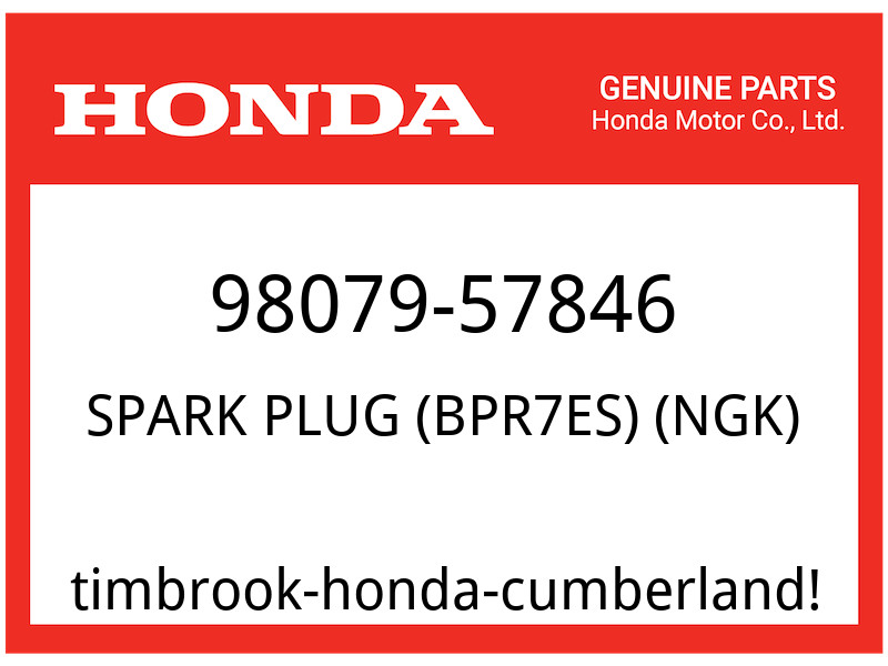 Honda OEM Part 98079-57846 SPARK PLUG BPR7ES NGK