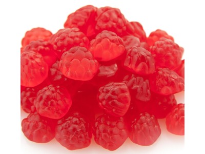 Gummi Red Raspberries 1 pound bulk gummy candy