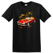 Alfa Romeo Giulietta Spider Red Classic Convertible Old Car T Shirt Tee