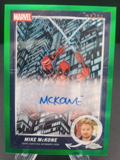 2025 Topps Chrome Deadpool Mike McKone Comic Artist Auto Green Refractor #28/99!