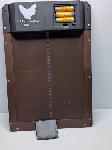 Automatic Chicken Coop Door Battery Operated Auto Chicken House Door Brown