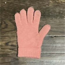 Pink Girls' Knit Winter Glove Solid Pattern Warm Cold Weather Accessory