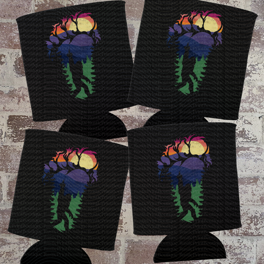 Bigfoot Koozie Bigfoot Can Coolers I Hate People Funny Bigfoot Party Favors