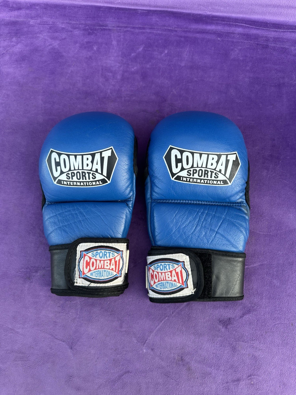 Blue Combat Sports International MMA Safety Sparring Gloves - Size L
