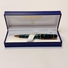 Waterman Paris Ballpoint Pen Blue Ink Green M...