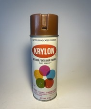 Vintage Krylon Spray Paint, Notch Top Lid, Leather Brown. See Photos For Details