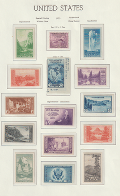 #ad US Scott # 752 755 756 765 amp; 771 1935 15 Farley Special Printing MNH NGAI $13.45