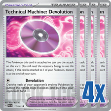 4x Technical Machine Devolution 177/182 x4 - Paradox Rift - Pokemon - Playset
