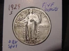 1929-S STANDING LIBERTY QUARTER F VF DETAILS BETTERR DATE COIN SHIPS FREE