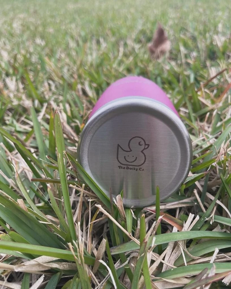 tumbler 20 oz Stainless Steel Laser Engraved with metal straw and brush cleaner.