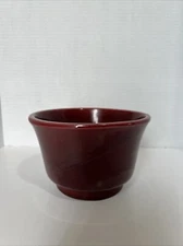 Vintage Haeger Pottery Mixing Serving Bowl 3833 USA Deep Burgundy Planter