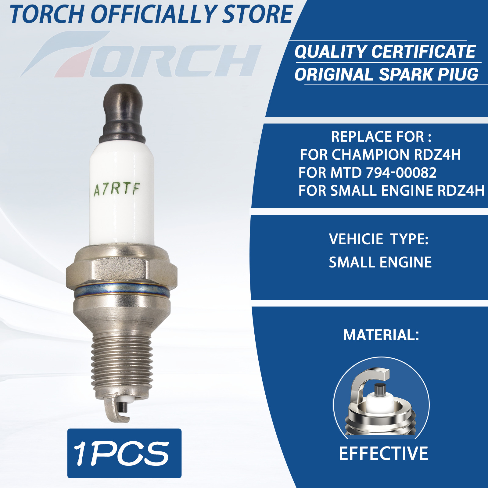 Torch A-7 - Alternative spark plugs Torch A-7 - Alternative spark plugs