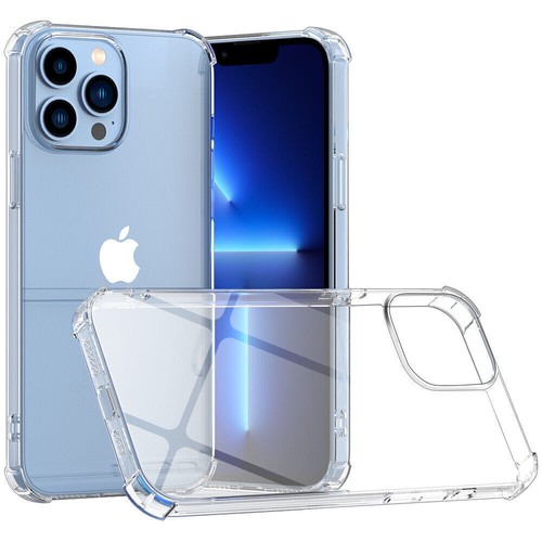 For iPhone 13 Pro/13 Pro Max Case Clear Shockproof TPU Cover, Screen Protector - Picture 39 of 43