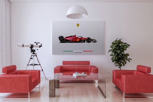 Póster de papel mate premium Ferrari F1-75 (sin marco) - Imagen 2 de 6