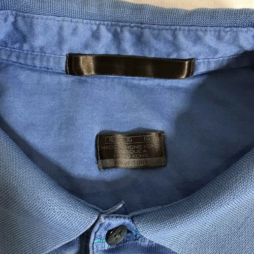 Nike Tiger Woods Golf Polo Shirt Men's XL Blue Fit Dry Cotton/Poly Blend EUC - Picture 3 of 9