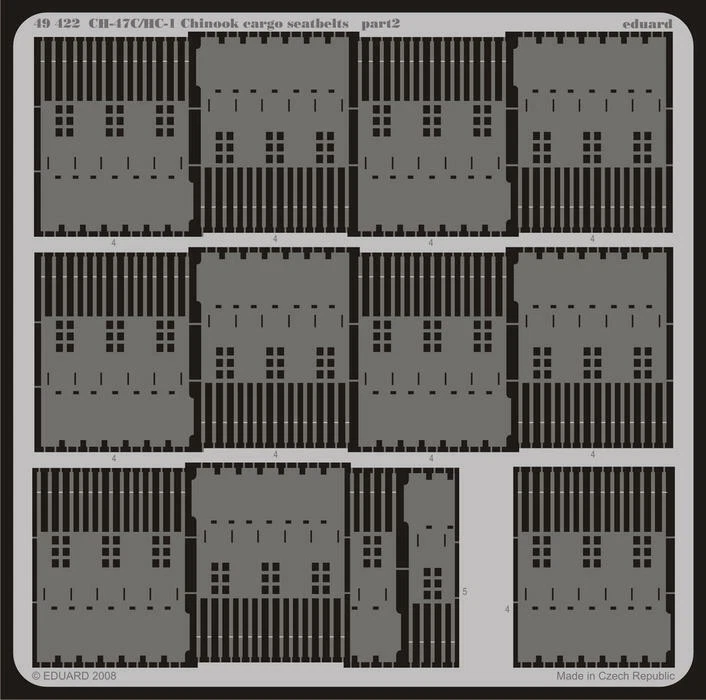 EDUARD ED49422 BOEING VERTOL CH-47C/HC-1 CHINOOK - CINGHIAGGI PASSEGGERI 1:48 - Immagine 2 di 2