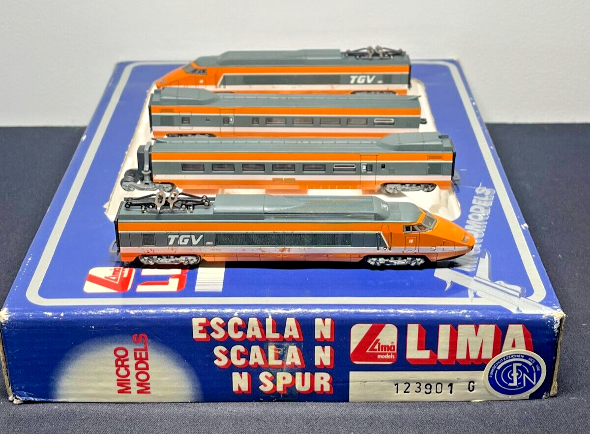 LIMA HOSCALE新幹線鉄道模型セット ITALY 5512PJ N Scale made in Italy 123901 G Bullet Train Set Original Box
