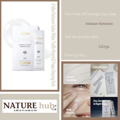 d'alba Piedmont Italian White Truffle Waterfull Vegan Sleeping Pack 48ml 12ea