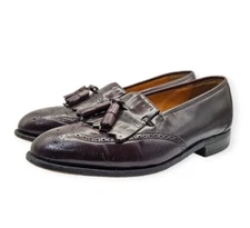 Johnston & Murphy Optima Loafers Shoes Mens Size 9 M Burgundy Classic Preppy