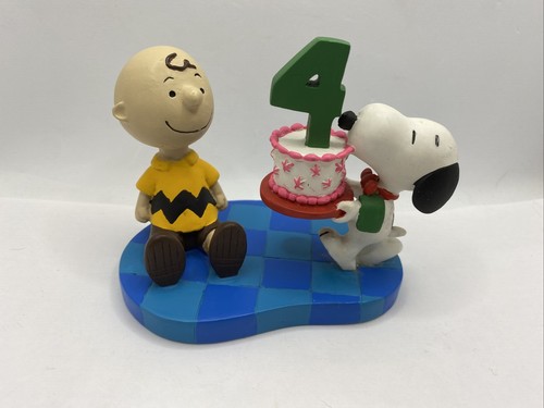 Snoopy Peanuts Charlie Brown Flambro Birthday Bash Figure Figurine 1997 4 Ebay
