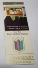 Matches Matchbook Cover Jacaranda Restaurant Olympia Washington Billy Budd Room — photo 1