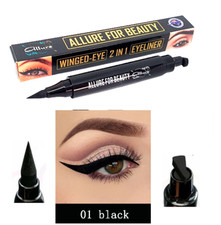 Black, Blue, Brown, Purple Liquid Eyeliner Stamp Cat Eye Wing Choose Your Colour