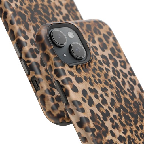 Funda resistente magnética con estampado de leopardo, cubierta de teléfono con estampado de animales, tecnología elegante - Imagen 68 de 161
