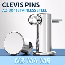 3MM 4MM 5MM Clevis Pins & Cotter Split Pins A2 Stainless Steel Metric All Sizes