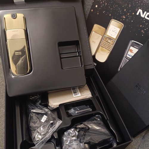 LUXURY Nokia 8800 Sirocco Gold Diamonds Edition 8800d Unlocked 2G GSM Cell Phone - Afbeelding 22 van 22