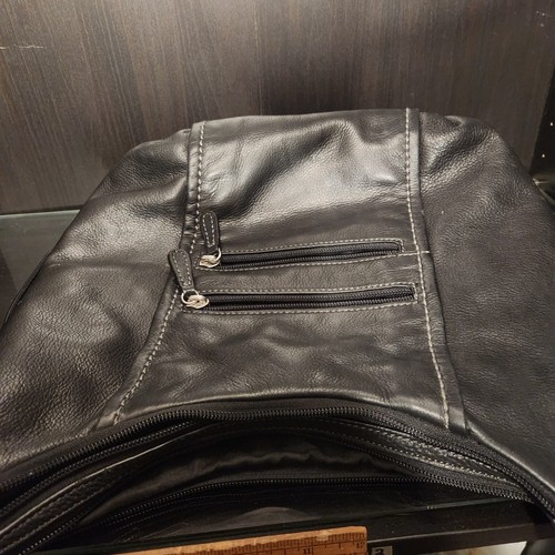 GIANI BERNINI Classic black Italian Leather Satchel Handbag Super Soft Vintage - Picture 4 of 7