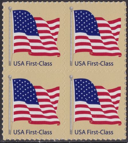US 4130 Old Glory First Class 41c block 4 MNH 2007 - Picture 1 of 1
