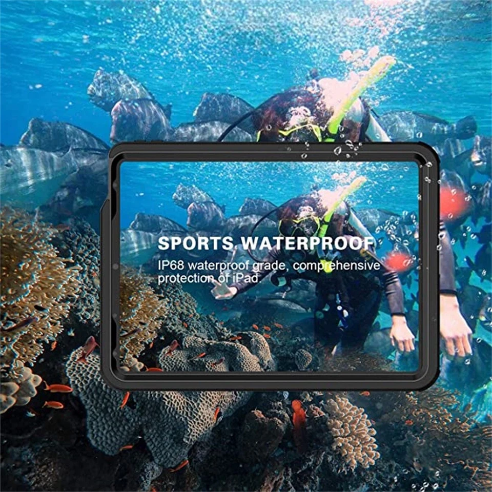 For iPad Air 5th/4 Generation 10.9" Case Waterproof Shockproof Heavy Duty Cover - Image 2 of 4