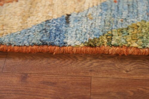 Pastel Color Wool Moroccan Runner Rug 3x10 Diamond Hand-knotted Hallway Carpet - Picture 18 of 18