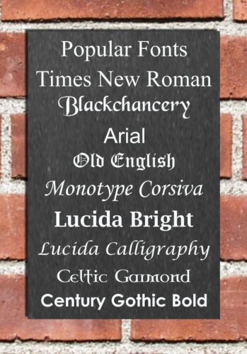 Natural Slate Deep Engraved House Door Sign Plaque 20cm x 20cm Any Font - Picture 13 of 13