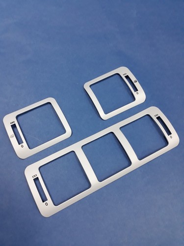 3 PIEZAS MARCOS DE VENTILACIÓN DE AIRE ACONDICIONADO DE ACERO INOXIDABLE PLATEADOS PARA MERCEDES BENZ W163 ML 1996-2005 - Imagen 3 de 6