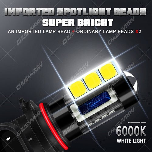 For Ford F150/F250 2002-2010 9145 LED Fog Lights 6000K HID White Xenon Bulbs US - Picture 4 of 12