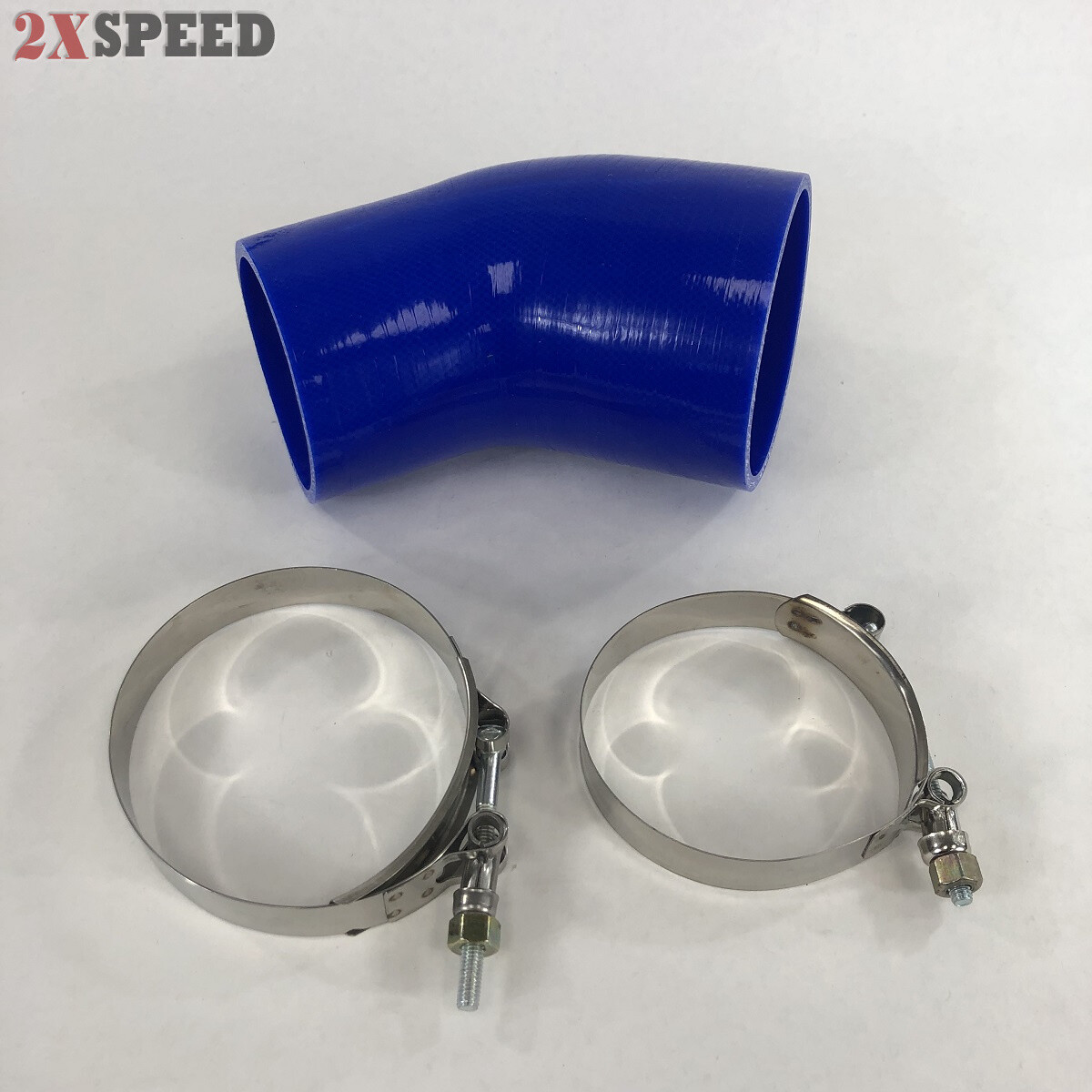 3 45°DEGREE ELBOW TURBO/INTERCOOLER/INTAKE SILICONE COUPLER HOSE BLACK