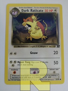 Dark Raticate 51/82 Team Rocket Common